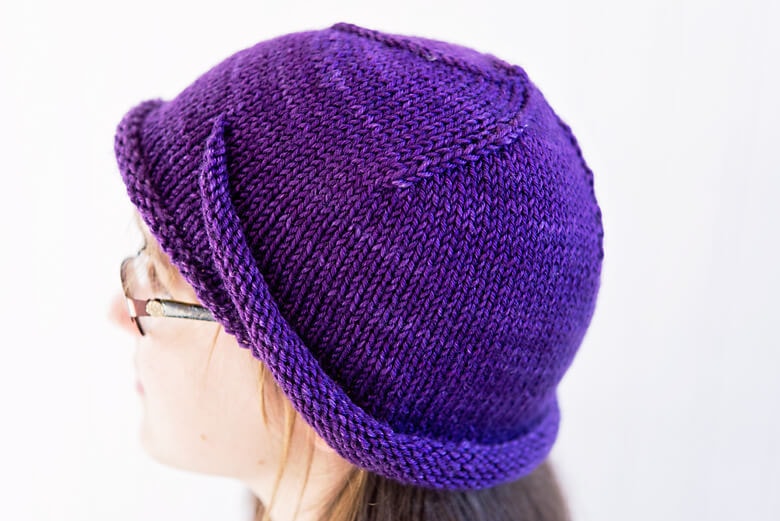 Aventine by Alice Tang. Holidays with SweetGeorgia, Vol. 2. Moebius Hat knitting pattern.