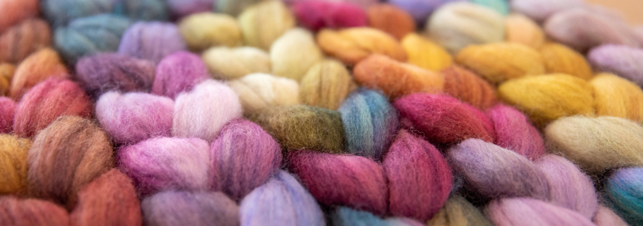 Handpainted spinning fibre colourways at SweetGeorgia Yarns