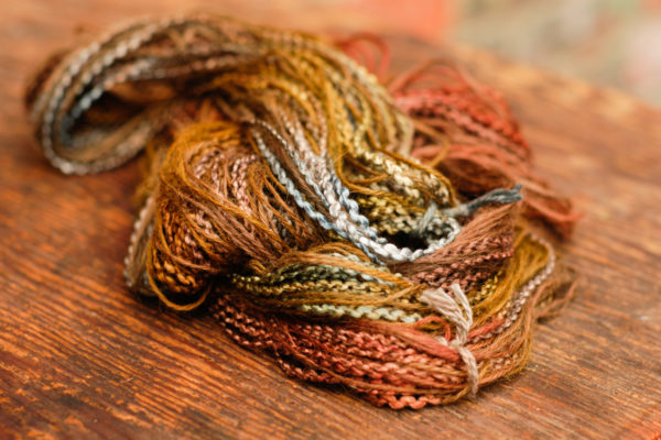 Natural hand-dyed yarn