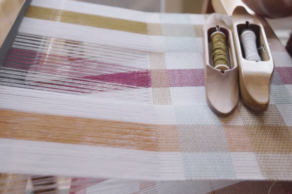 Lo Meets Loom weaving Halvdräll Towel design